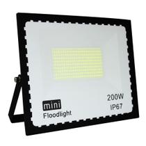 Mini Refletor Projetor Holofote Smd Led 200w Bivolt Ip67