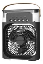 Mini Refrigerador de Ar Ventilador Umidificador Climatizador - Preto