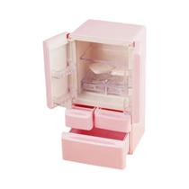 Mini Refrigerador De Desenho Animado E Acessórios De Cozinha De Brinquedo Para Casa De Bonecas,