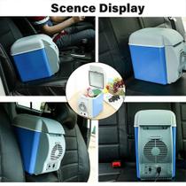 Mini refrigerador para carro, 7.5 litros, leve, caixa de dupla utilização, refrigerador, recipiente isolado, semiconduto - MINI GELADEIRA