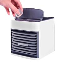 Mini refrigerador portátil USB ideal para quarto ou escritório com luz LED
