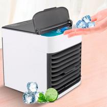 Mini refrigerador USB portátil para quarto ou escritório com ventilador