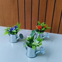 Mini Regador de Alumínio Prateado