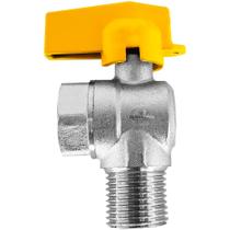 Mini Registro Angular 90 De Gás 1/2" M X F - Druck Mini Registro Angular 90 De Gás 1/2" M X F - Druck