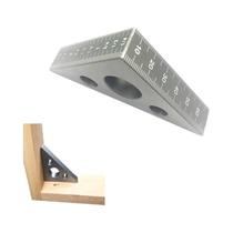 Mini Régua Triangular De Alumínio Para Medir Altura Em Trabalhos Manuais De Madeira
