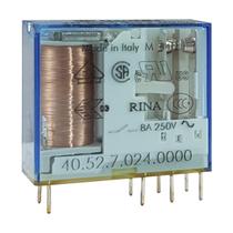 Mini Relé 2 Reversíveis 8A 24V Compatível com a base da Série 95 40.52.7.024.0000 Finder Mini Relé 2 Reversíveis 8A 24V Compatível com a base da Série 95 40.52.7.024.0000 Finder