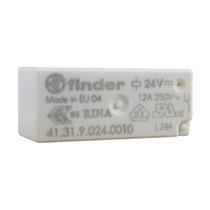 Mini Relé Contato Reversível 12A 24Vcc Compatível com a base da Série 95 41.31.9.024.0010 Finder Mini Relé Contato Reversível 12A 24Vcc Compatível com a base da Série 95 41.31.9.024.0010 Finder