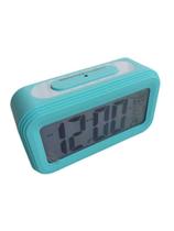 Mini Relógio de led digital portátil mesa despertador temperatura pilha - TLT