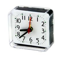 Mini Relógio De Mesa Despertador Antigo Retro Quadrado