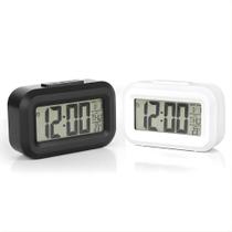 Mini Relógio Digital com LED Compacto, Moderno e com Despertador Sortido