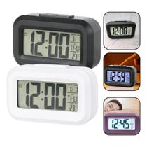 Mini Relógio Digital Despertador De Mesa Portátil Com Led Cor Sortido Pilhas AAA