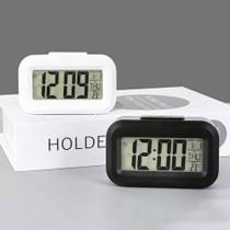 Mini Relógio Digital Led Despertador De Mesa Com Calendário