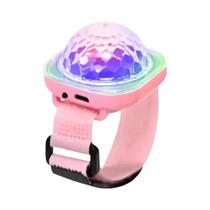 Mini Relógio Dos Efeitos Especiais Vestível Com Luz RGB Para Crianças, Lâmpada Ambiente Colorida Com