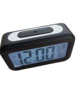Mini Relógio led preto mesa calendario alarme temperatura -Nº3