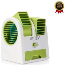 Mini Resfriador De Ar Portatil Ventilador Condicionado Umidificador Refrescar Ambiente De Escritorio Trabalho Casa Cozinha Quarto Viagem Recarregavel - TUS
