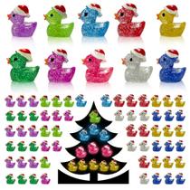 Mini Resin Ducks AWEELON Christmas Glitter 100 unidades luminosas Mini Resin Ducks AWEELON Christmas Glitter 100 unidades luminosas