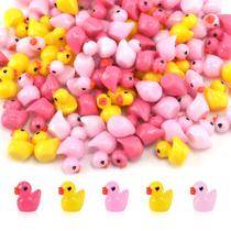 Mini Resin Ducks XIHIRCD com olhos pretos de coração de amor (100 unidades)