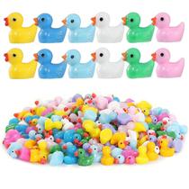 Mini Resin Ducks Ysesoai 150 unidades para decoração de jardim de casa de bonecas Mini Resin Ducks Ysesoai 150 unidades para decoração de jardim de casa de bonecas