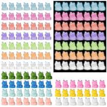 Mini Resin Frogs lasuroa 98 unidades foscas e luminosas 1,6 x 1,5 cm