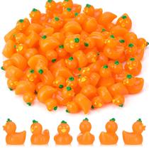 Mini resina, abóbora, patos, decoração de Halloween, 60 unidades
