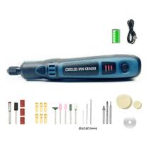 Mini retífica elétrica portátil sem fio usb com kit de acessórios para polimento corte e gravação Mini retífica elétrica portátil sem fio usb com kit de acessórios para polimento corte e gravação