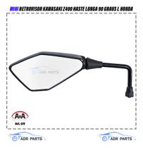 Mini Retrovisor Kawasaki Z400 Haste Longa 90 Graus L Honda