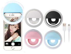 Mini Ring Light Anel Selfie Flash P/ Fotos Celular Universal
