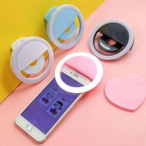 Mini Ring Light Para Celular Universal Com Leds/luz Selfie