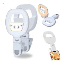 Mini Ring Light Portátil Tomate MLG-163 Iluminação Perfeita com 3 Tons de Luz Ajustáveis