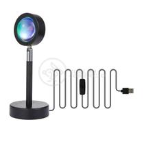 Mini Ring Light Sunset Projetor Lâmpada TikTok USB Presente Dia dos Namorados - Arco Íris