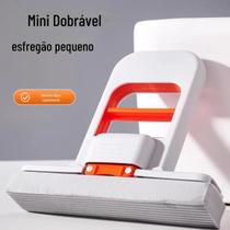 Mini Rodo Mop Esfregão Portátil com Espremedor Absorvente Microfibra Inovador
