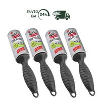 Mini Rolo Rolinho Tira Pelo de Roupa 4 unidades Pelo de Animais, Cabelo, Pó e Outros Clink Max Clean