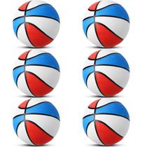 Mini Rubber Basketball Vinsot Operation Christmas, 7 polegadas, pacote com 6