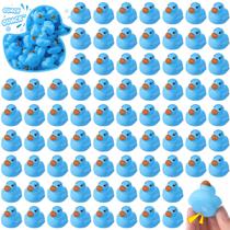 Mini Rubber Duck Chitidr, 200 peças, brinquedo de banho, chá de bebê, azul