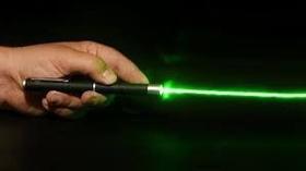 Mini sabre de Luz Verde Green 5 Pontas e Efeitos Estojo - laser