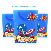 Mini Sacola de Papel Personalizada Vingadores