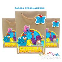 Mini Sacola Kraft Personalizada Galinha Pintadinha