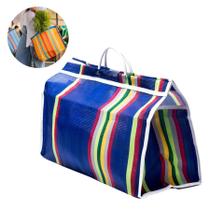 Mini sacola nylon feira mercado hortifruti 46 x 30 x 20 cm