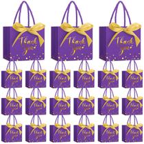 Mini sacolas de presente de papel Jetec, 45 unidades, 14 x 12 x 7 cm, ouro roxo Mini sacolas de presente de papel Jetec, 45 unidades, 14 x 12 x 7 cm, ouro roxo