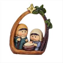 Mini sagrada família presépio 3 imagens em resina 7,5cm Mini sagrada família presépio 3 imagens em resina 7,5cm