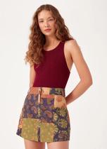 Mini Saia Estampa Blend Verde Dress To 05.28.0729