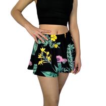 Mini Saia Feminina Godê Elástico Estampas Sortidas Suplex Pp ao Plus Size