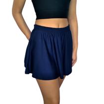 Mini Saia Feminina Godê Elástico Lisa Suplex Pp ao Plus Size