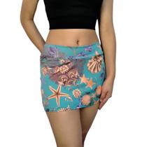 Mini Saia Feminina Justa Cós Estampas Sortidas Suplex Pp ao Plus Size Mini Saia Feminina Justa Cós Estampas Sortidas Suplex Pp ao Plus Size