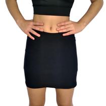 Mini Saia Feminina Justa Elástico Lisa Suplex Pp Ao Plus Size