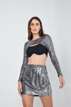 Mini Saia Feminina Justa - Flor de Lis FEMININA - P Mini Saia Feminina Justa - Flor de Lis FEMININA - P