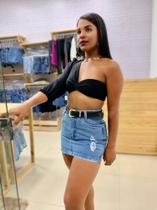 Mini saia jeans