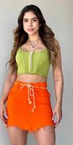 Mini Saia Laranja com cinto - 5334