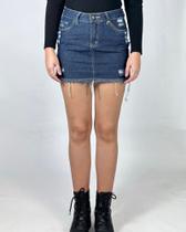 Mini saia nilo escuro 100%algodão 20212/2