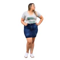 Mini Saia Plus Size com Bordado 61124